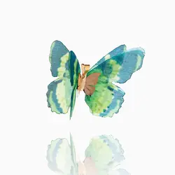 مدال طلا 18 عیار دخترانه فانتزی مدل پروانه کد PD0039