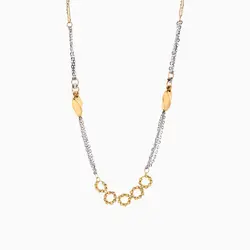 سرویس طلا 18 عیار زنانه زنجیری مدل آلبرنادو کد ST0149