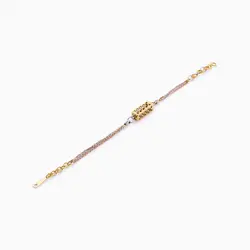 سرویس طلا 18 عیار زنانه زنجیری مدل فانوس کد ST0063