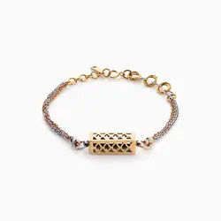 سرویس طلا 18 عیار زنانه زنجیری مدل فانوس کد ST0063