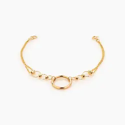 سرویس طلا 18 عیار زنانه زنجیری مدل آلبرنادو کد ST0092