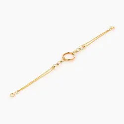 سرویس طلا 18 عیار زنانه زنجیری مدل آلبرنادو کد ST0092