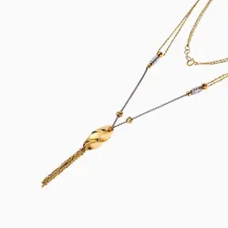 سرویس طلا 18 عیار زنانه اسپرت مدل گوی و زنجیر کد ST0142