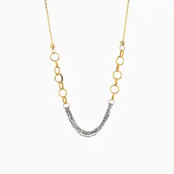 سرویس طلا 18 عیار زنانه اسپرت مدل زنجیر و حلقه کد ST0121