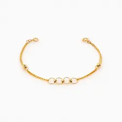 سرویس طلا 18 عیار زنانه زنجیری مدل آلبرنادو کد ST0091