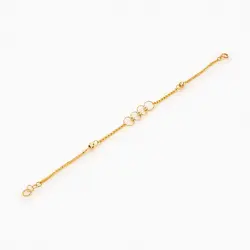 سرویس طلا 18 عیار زنانه زنجیری مدل آلبرنادو کد ST0091