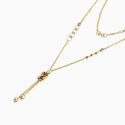 سرویس طلا 18 عیار زنانه زنجیری مدل آلبرنادو کد ST0091