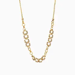 گردنبند طلا 18 عیار زنانه مدل آلبرنادو کد NL0240