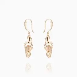 نیم ست طلا 18 عیار زنانه مدل اسلیمی قلب کد ST0006