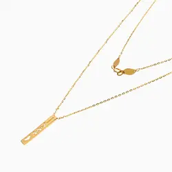 گردنبند طلا 18 عیار زنانه فانتزی مدل آویز ضربان قلب کد NL0347