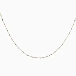 گردنبند طلا 18 عیار زنانه زنجیری مدل آلبرنادو کد NL0026