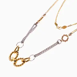 سرویس طلا 18 عیار زنانه زنجیری مدل یورمن کد ST0203