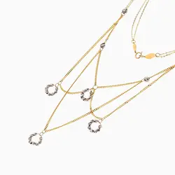 سرویس طلا 18 عیار زنانه زنجیری مدل آلبرنادو کد ST0172