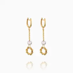 سرویس طلا 18 عیار زنانه زنجیری مدل آلبرنادو کد ST0172