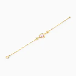 سرویس طلا 18 عیار بچه گانه با سنگ مینا مدل کیتی کد ST0071