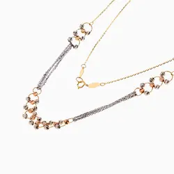 سرویس طلا 18 عیار زنانه زنجیری مدل آلبرنادو کد ST0212