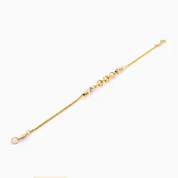 سرویس طلا 18 عیار زنانه زنجیری مدل حلقه ای با آویز طرح دار کد ST0134