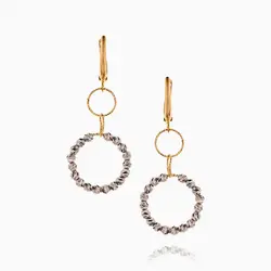 گوشواره طلا 18 عیار زنانه مدل آلبرنادو کد ER0241