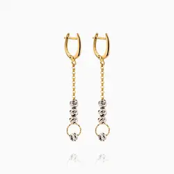گوشواره طلا 18 عیار زنانه زنجیری مدل آلبرنادو کد ER0205