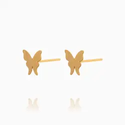 گوشواره طلا 18 عیار دخترانه فانتزی مدل پروانه کد ER0335