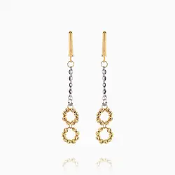 گوشواره طلا 18 عیار زنانه زنجیری مدل آلبرنادو کد ER0222