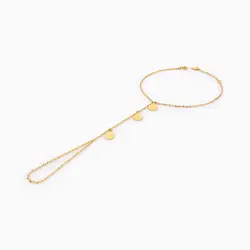 تمیمه طلا 18 عیار زنانه زنجیری مدل آویز پولک کد BL0259