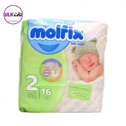 پوشک سایز 2 مولفیکس 16عددی