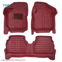 کفپوش پنج بعدی قالبی چرمی   PZ  مناسب تیبا1 و تیبا2  کد PZ8810