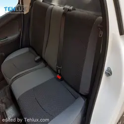 روکش صندلی پارچه ای طرح فابریک پانیذ مناسب پژو 206، 207 و رانا صندلی عقب دو تکه ، هایکو HY8785