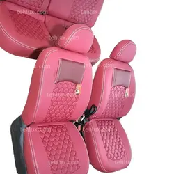 روکش صندلی چرم طرح پولک