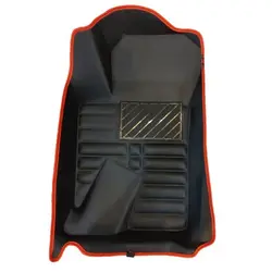 کفپوش پنج بعدی قالبی چرمی دور رنگی   PZ  مناسب پژو پارس کد  pz9533
