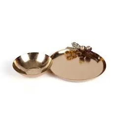 پیش دستی 20 سانت مدل بلوط + پیاله