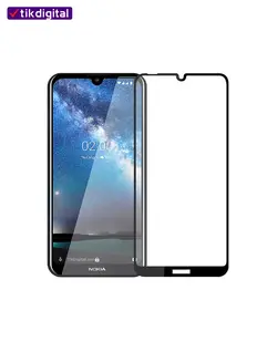 محافظ صفحه نمایش شیشه ای فول کاور nokia 2.2 تمام چسب
