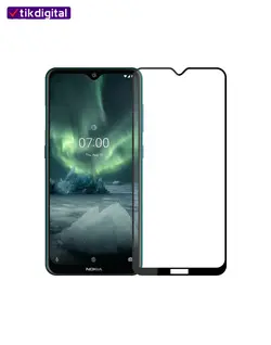 محافظ صفحه نمایش شیشه ای فول کاور Nokia 6.2 تمام چسب