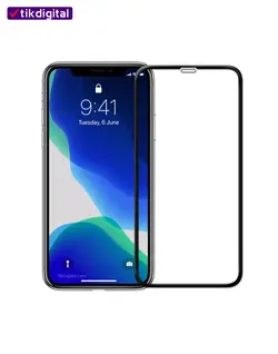 محافظ صفحه نمایش شیشه ای فول کاور آیفون 11 تمام چسب