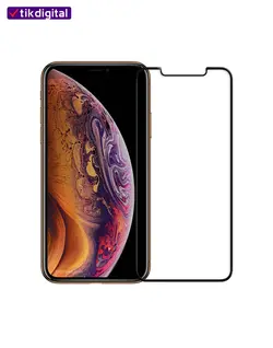 محافظ صفحه نمایش شیشه ای فول کاور آیفون 11pro max تمام چسب
