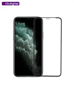 محافظ صفحه نمایش شیشه ای فول کاور آیفون 11Pro تمام چسب