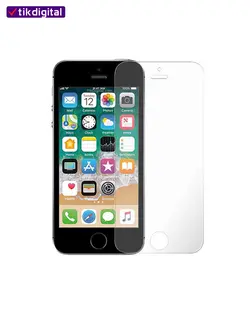 محافظ صفحه نمایش شیشه ای فول کاور آیفون 5s تمام چسب