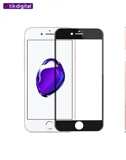 محافظ صفحه نمایش شیشه ای فول کاور آیفون 7 تمام چسب