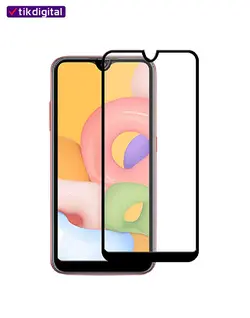 محافظ صفحه نمایش شیشه ای فول کاور سامسونگ Galaxy A01 تمام چسب
