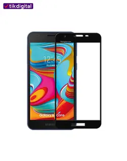 محافظ صفحه نمایش شیشه ای فول کاور سامسونگ galaxy A2 Core تمام چسب