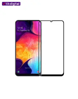 محافظ صفحه نمایش شیشه ای فول کاور سامسونگ galaxy A30 تمام چسب