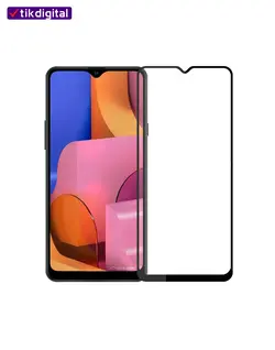محافظ صفحه نمایش شیشه ای فول کاور سامسونگ Galaxy A20s تمام چسب