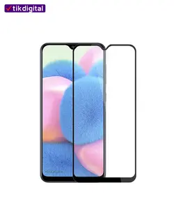 محافظ صفحه نمایش شیشه ای فول کاور سامسونگ Galaxy A30s تمام چسب