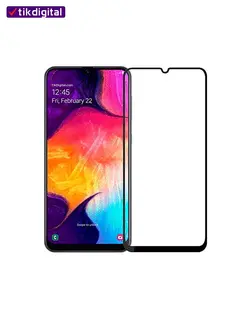 محافظ صفحه نمایش شیشه ای فول کاور سامسونگ galaxy A20e تمام چسب