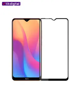 محافظ صفحه نمایش شیشه ای فول کاور شیائومی Redmi 8A تمام چسب