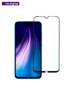 محافظ صفحه نمایش شیشه ای فول کاور شیائومی Redmi Note 8 تمام چسب