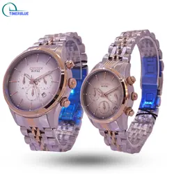 قیمت ساعت مچی ست سیتیزن رویال کرنوگراف بند فلزی استیل رزگلد