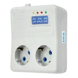 محافظ برق یخچال و فریزر ۲ خانه ارت دار دلتا با کابل ۱٫۸ متری Delta D105