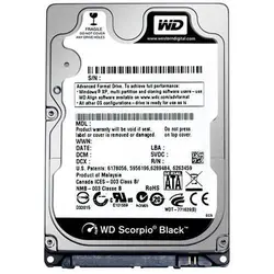 هارد اینترنال  Hard Disk Laptop Western Digital 750 black